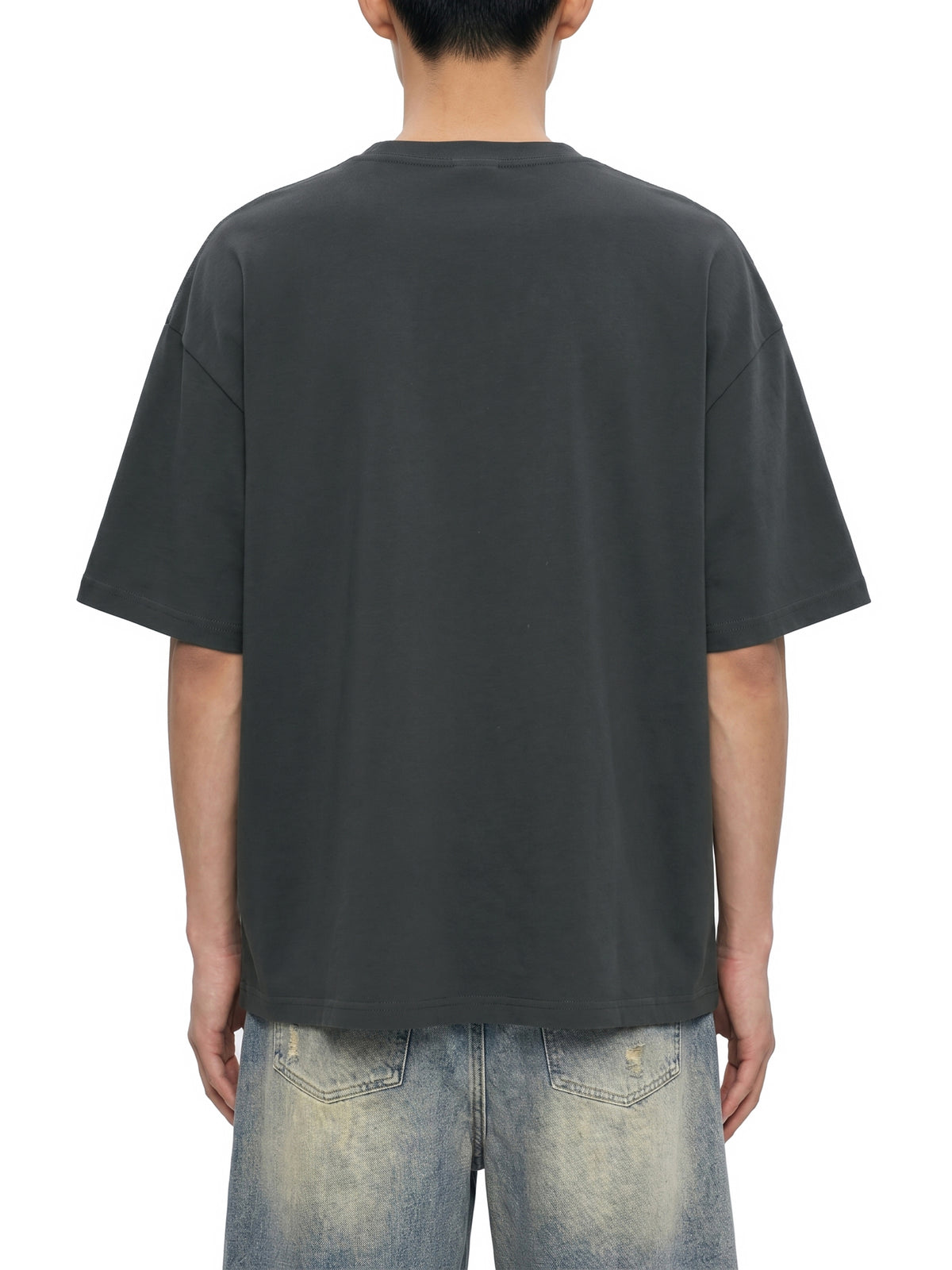 Men's Quick-Dry Drop Shoulder Performance T-Shirt – Oversized Athletic Tee