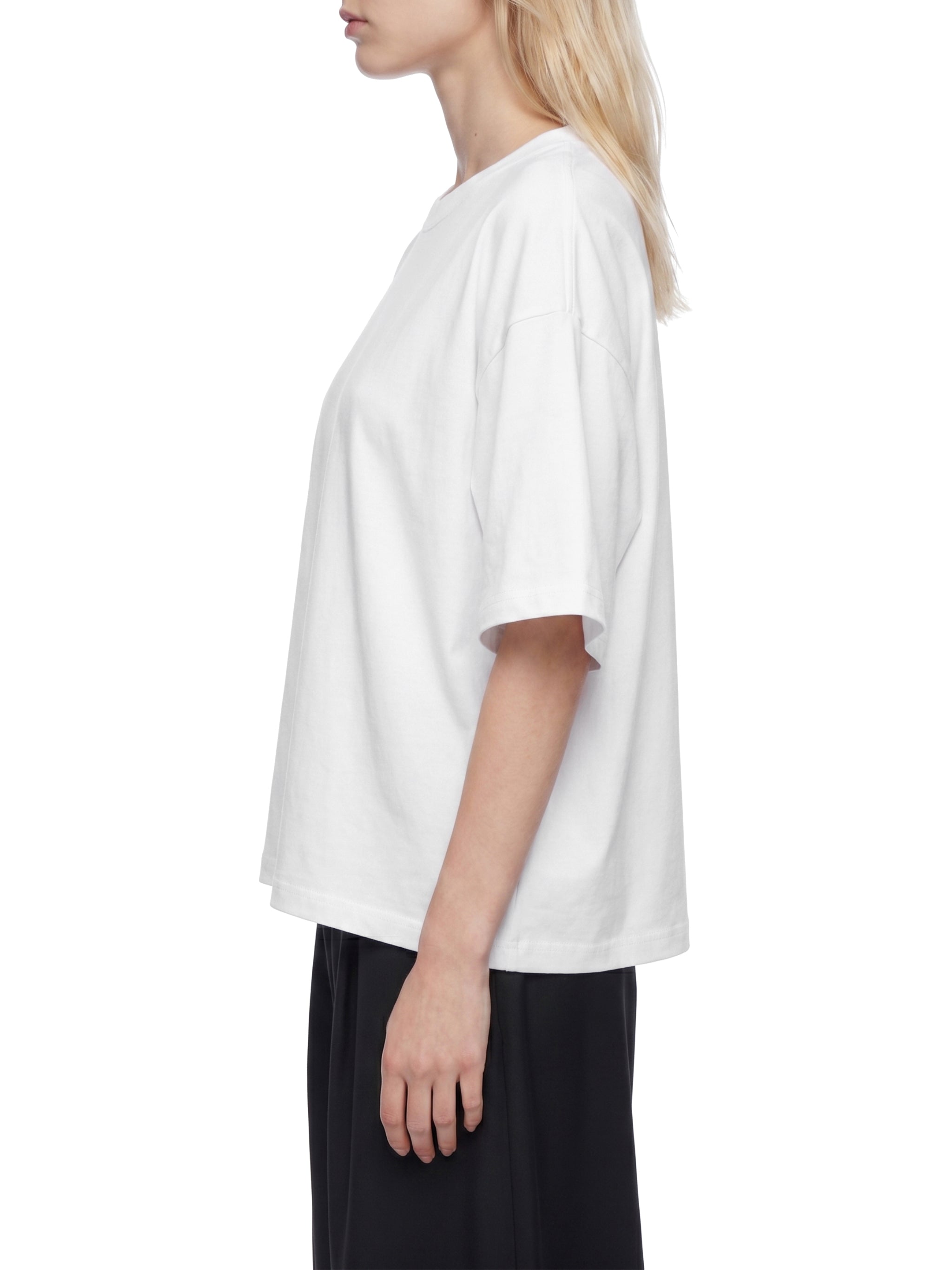 Unisex Boxy Drop Shoulder Crop T-Shirt