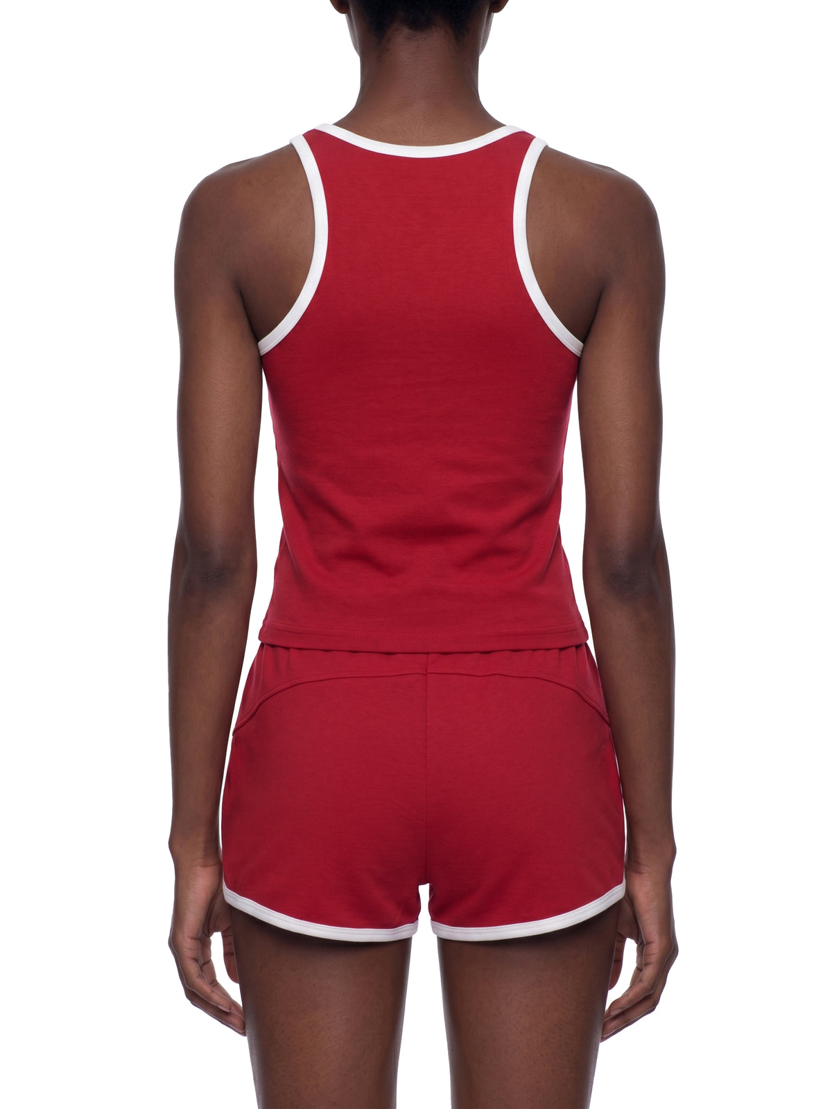 Women's Color Block Cropped Tank Top – Athletic Sleeveless Activewear Top