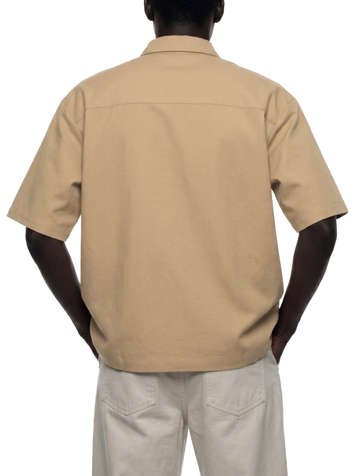 Unisex Heavyweight Boxy Short Sleeve Shirt – Oversized Premium Streetwear Button-Up