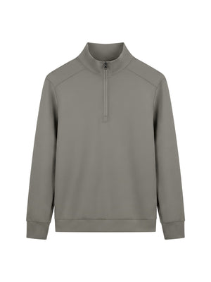 Men's Quarter Zip Sweatshirt – Premium Mock Neck Pullover