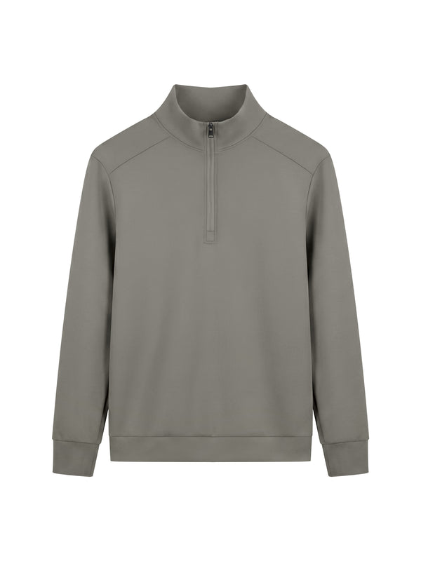 Men's Quarter Zip Sweatshirt – Premium Mock Neck Pullover