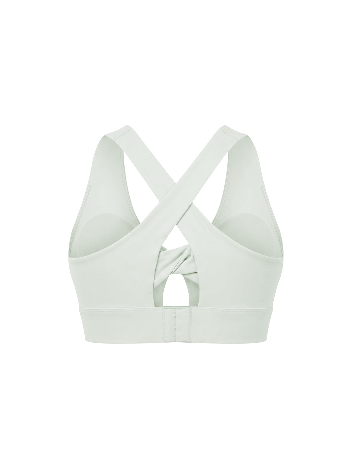 Women's Twist Front V-Neck Sports Bra – Seamless Medium Support Activewear Bra
