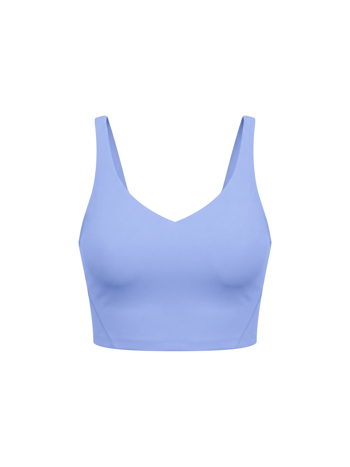 Women's V-Neck Yoga Sports Bra – Seamless Medium Support Workout & Activewear Bra