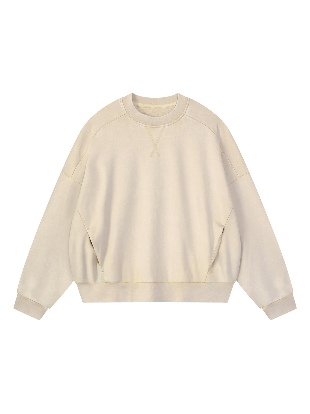 Unisex Mineral Wash Boxy Sweatshirt – Oversized Heavyweight Vintage Streetwear Crewneck