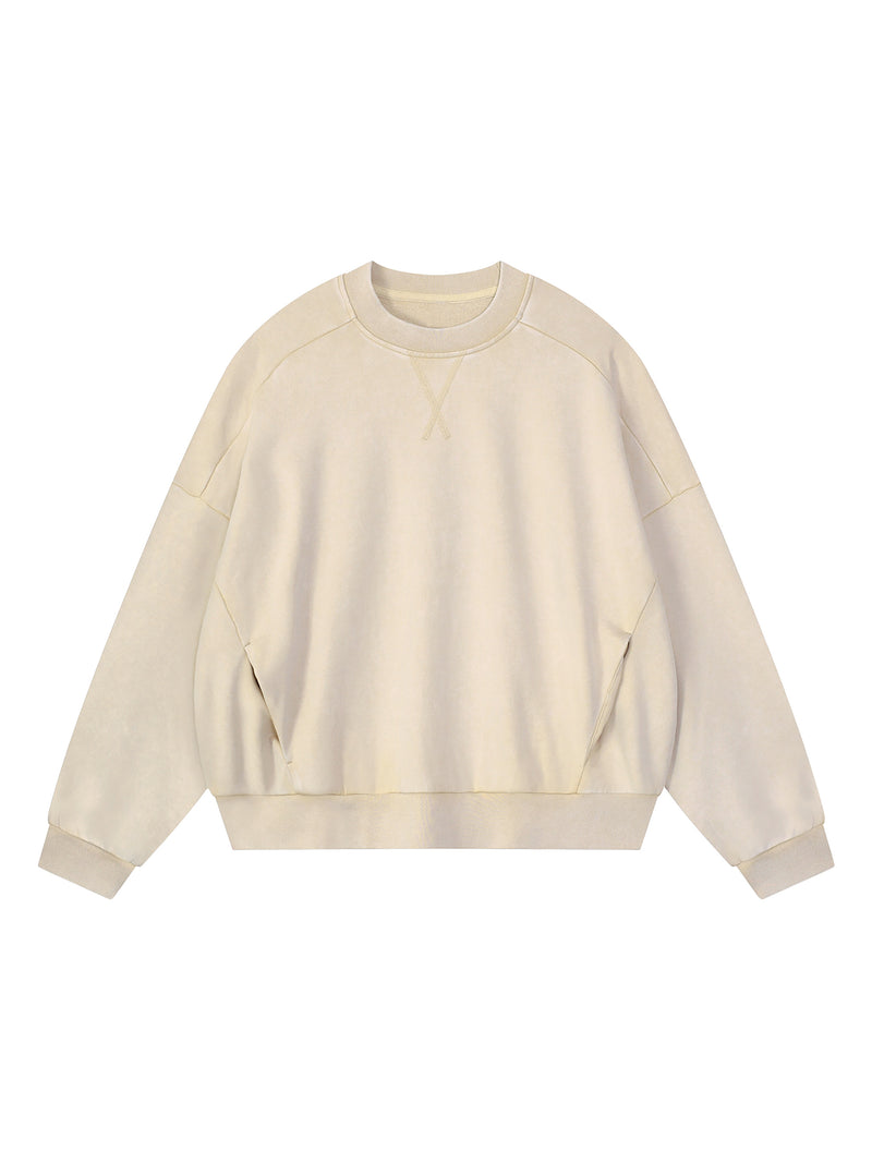 Unisex Mineral Wash Boxy Sweatshirt