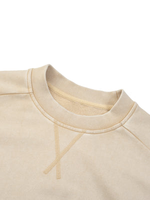 Unisex Mineral Wash Boxy Sweatshirt – Oversized Heavyweight Vintage Streetwear Crewneck