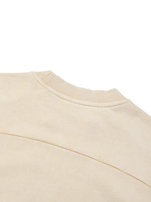 Unisex Oversized Mineral Wash Sweatshirt – Vintage Heavyweight Cotton Boxy Crewneck