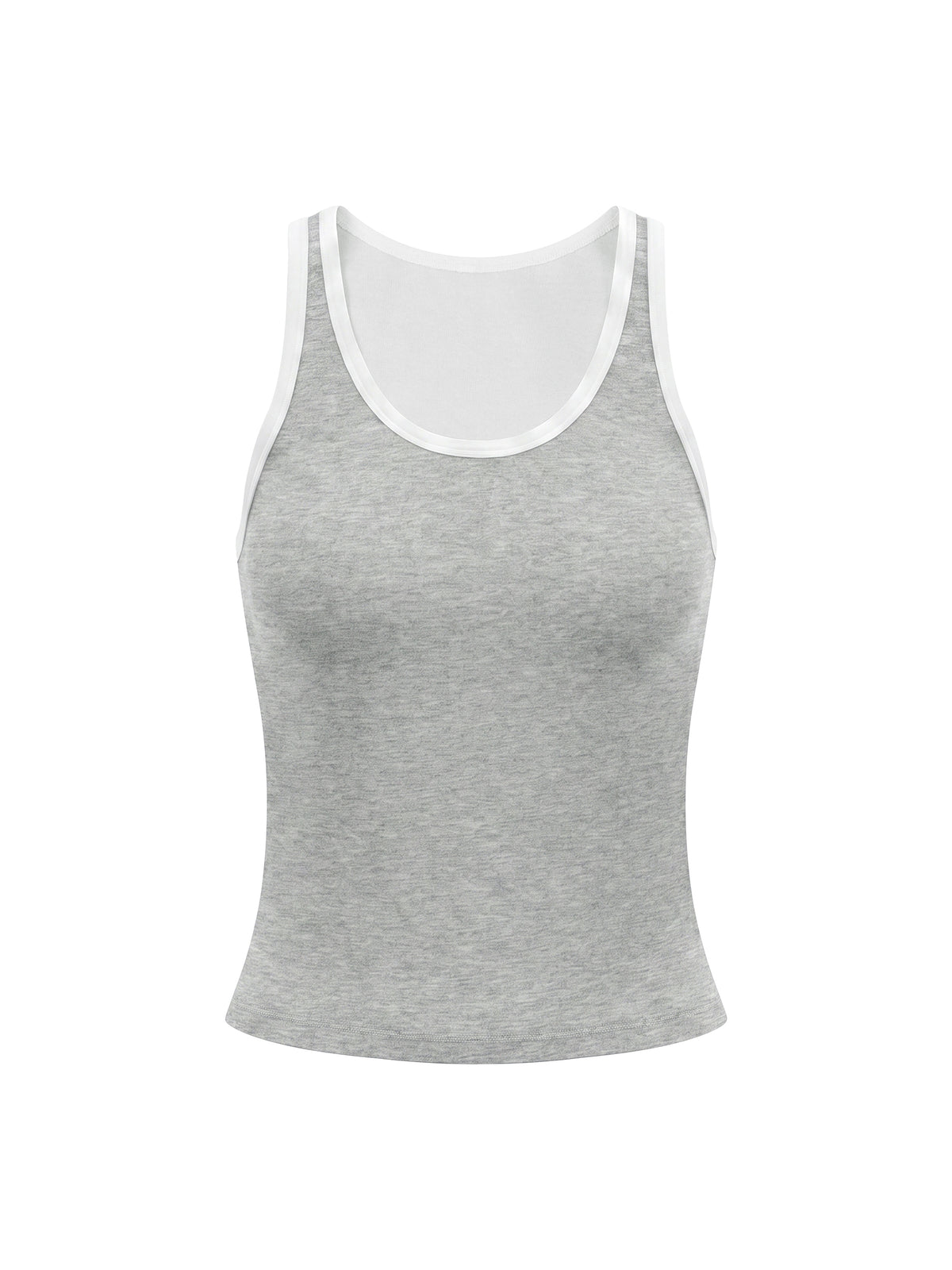 Women's Color Block Cropped Tank Top – Athletic Sleeveless Activewear Top