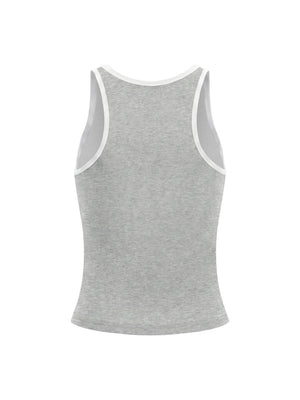 Women's Color Block Cropped Tank Top – Athletic Sleeveless Activewear Top