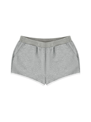 Women's Retro Contrast Trim Athletic Shorts – High-Waisted Activewear Shorts
