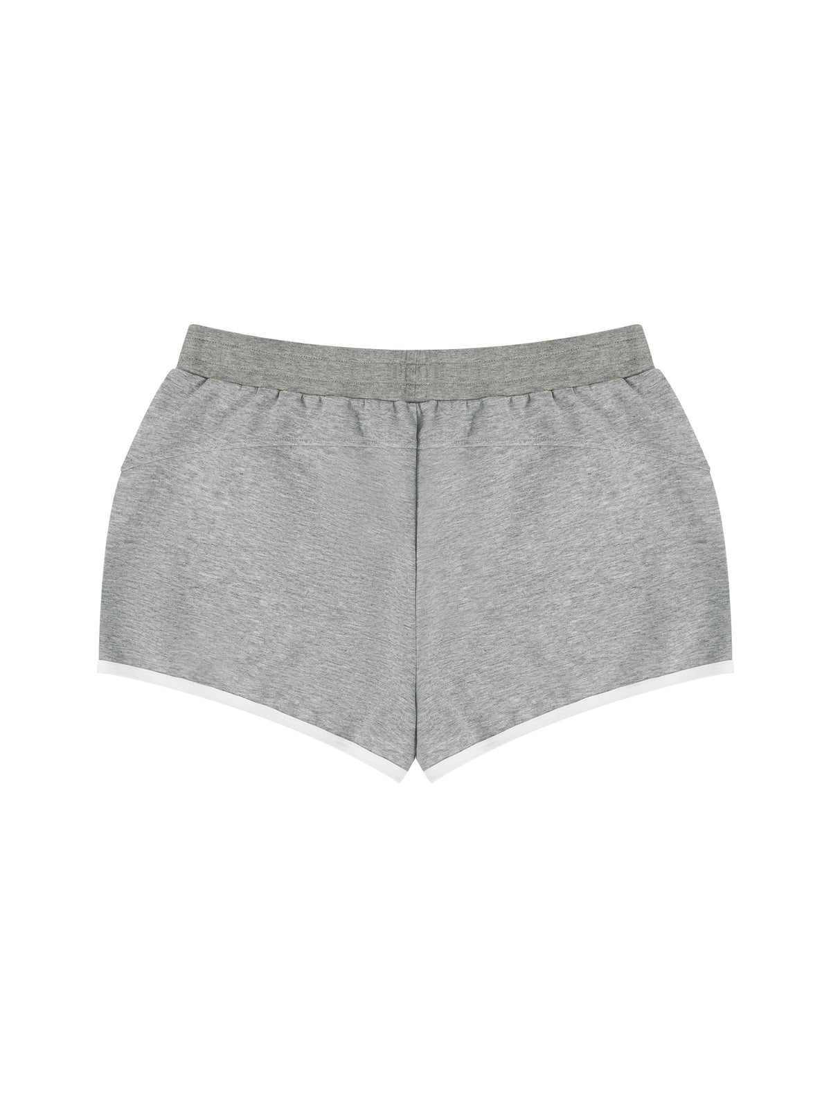 Women's Retro Contrast Trim Athletic Shorts – High-Waisted Activewear Shorts