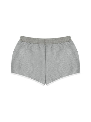 Women's Retro Contrast Trim Athletic Shorts – High-Waisted Activewear Shorts