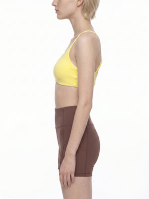 Women's Cropped Sports Bra – High Support Seamless Workout & Yoga Bra