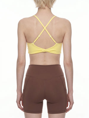 Women's Cropped Sports Bra – High Support Seamless Workout & Yoga Bra