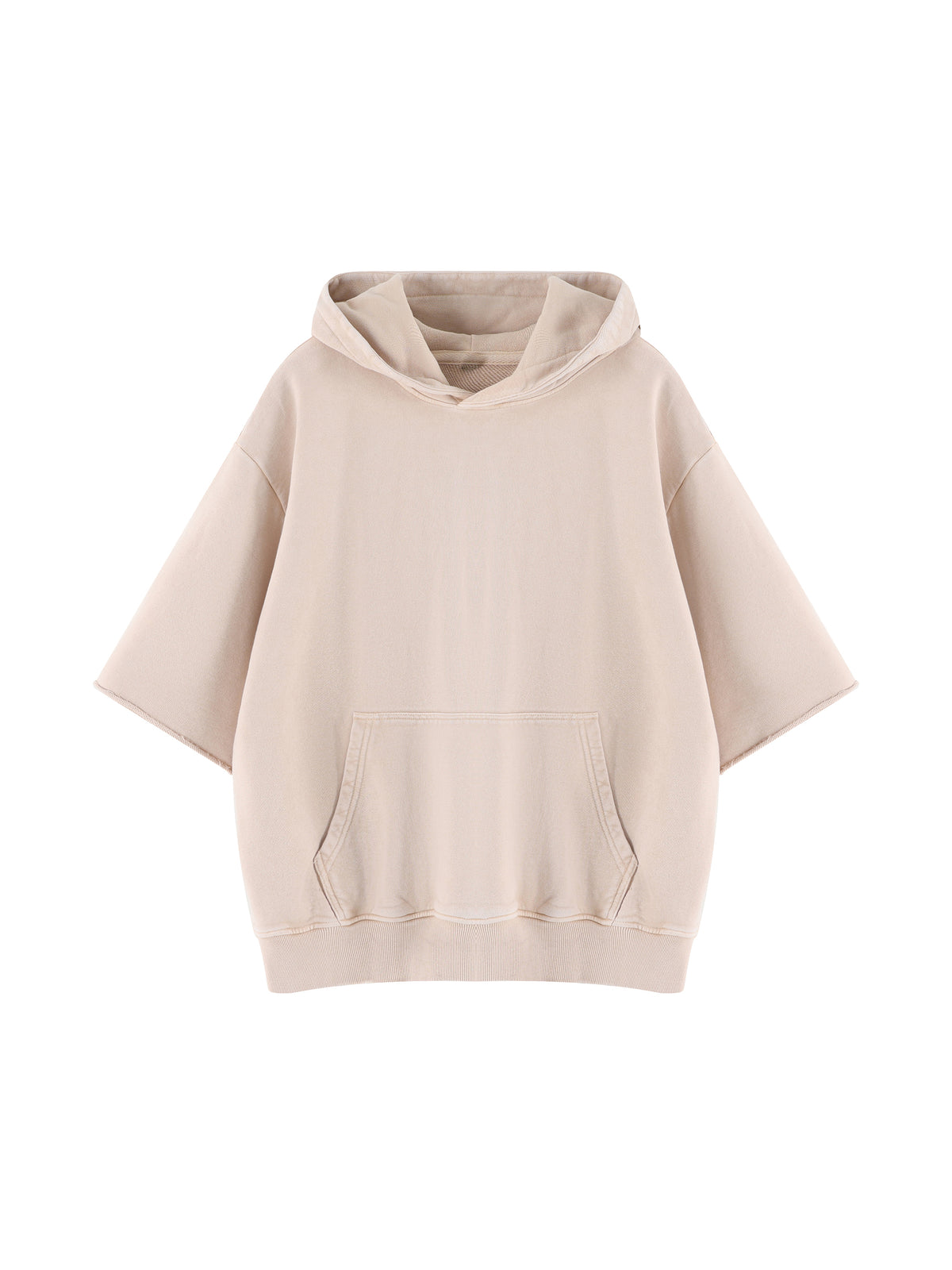 Unisex Mineral Wash Short Sleeve Hoodie – Oversized Vintage Streetwear Hooded Tee