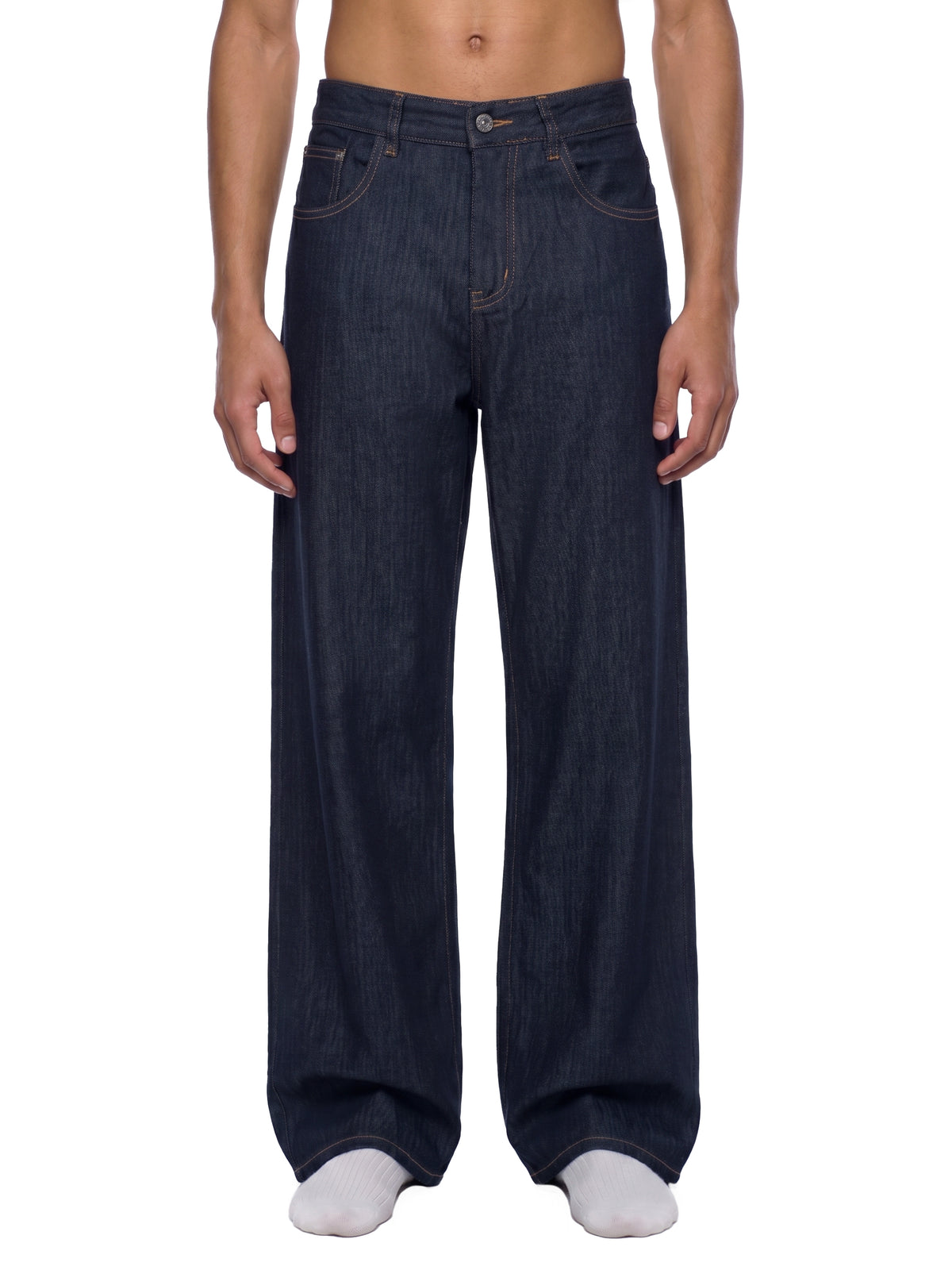 Men's Loose Fit Wide Leg Jeans – Relaxed Baggy Denim Pants