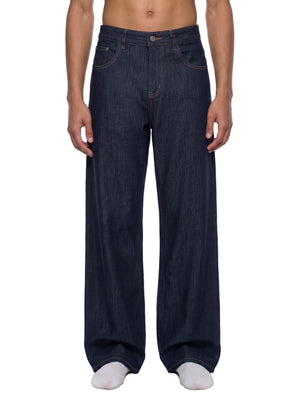 Men's Loose Fit Wide Leg Jeans – Relaxed Baggy Denim Pants