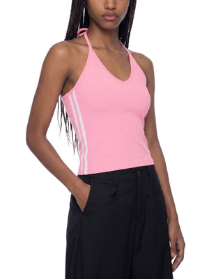 Women's Color Block Halter Crop Tank Top – Sleeveless Summer Essential