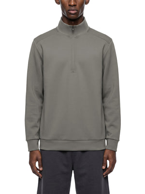 Men's Quarter Zip Sweatshirt – Premium Mock Neck Pullover