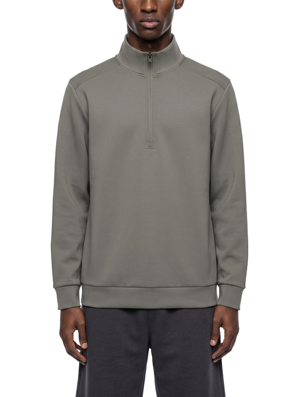Men's Quarter Zip Sweatshirt – Premium Mock Neck Pullover
