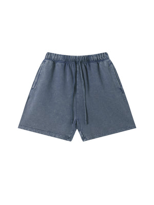 Unisex Vintage Wash Cotton Shorts – Relaxed Fit Streetwear Shorts