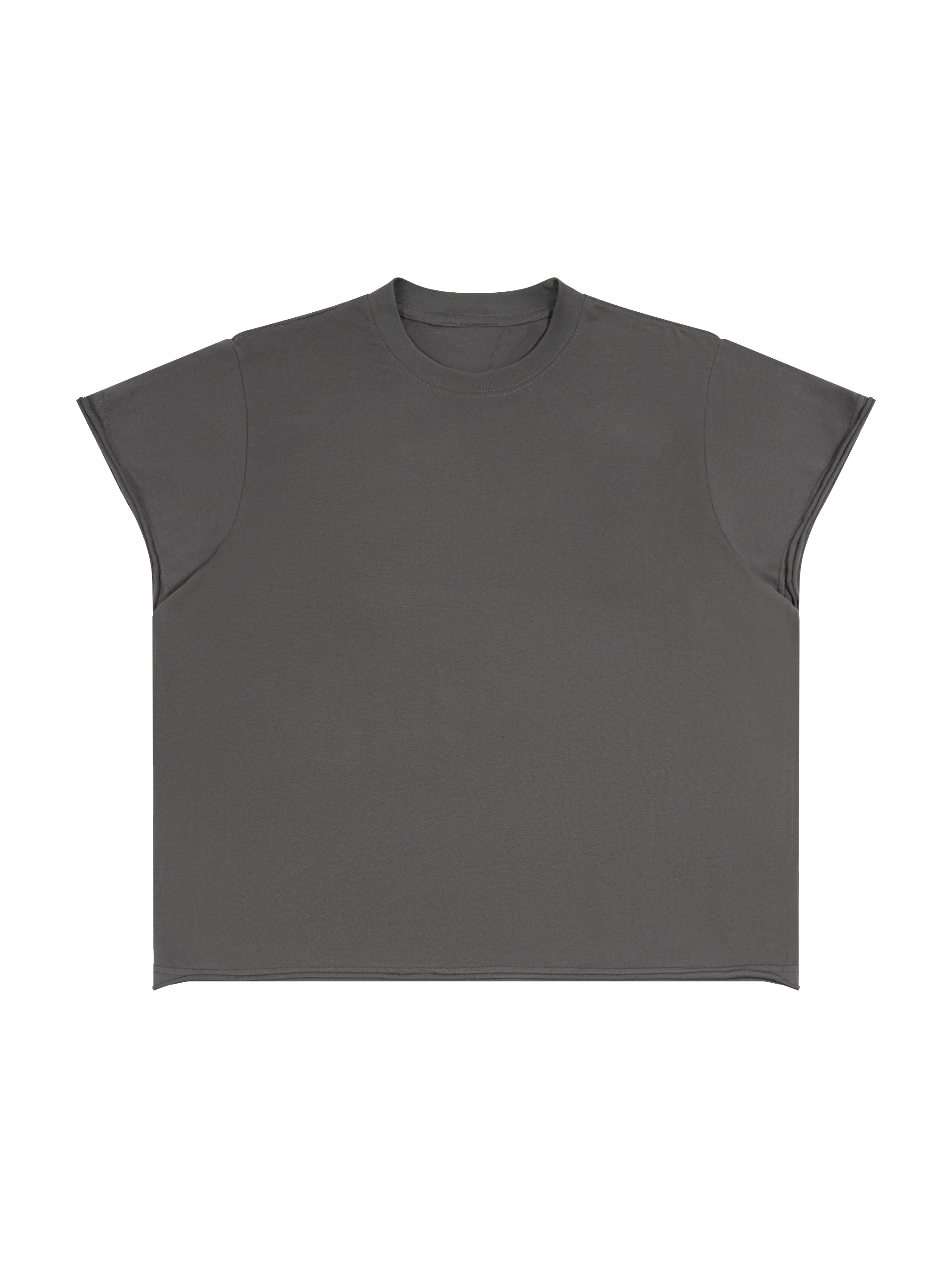 Unisex Boxy Raw Edge T-Shirt
