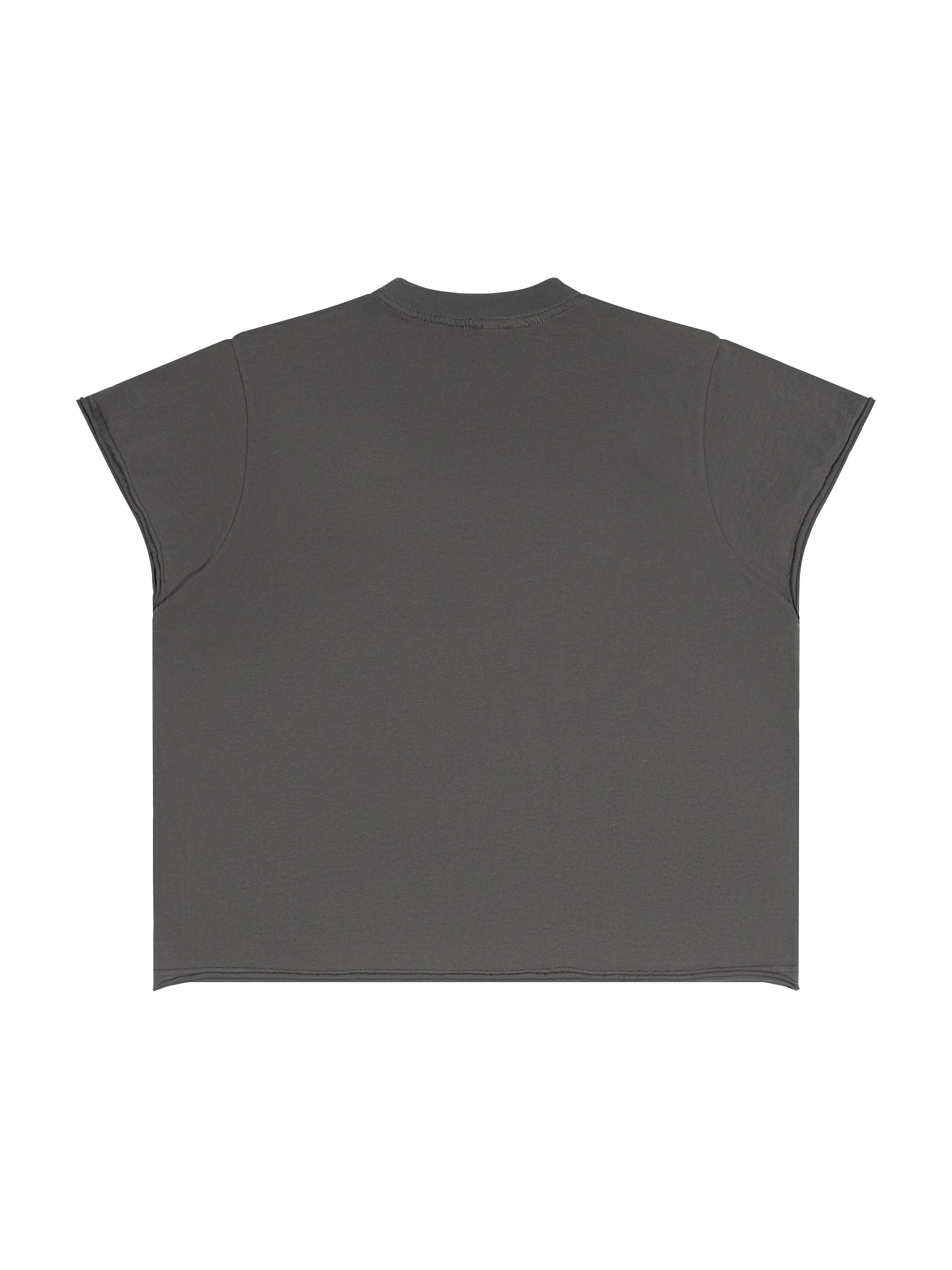 Unisex Boxy Raw Edge T-Shirt