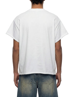 Unisex Boxy Raw Edge T-Shirt – Oversized Heavyweight Vintage Streetwear Tee
