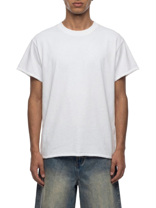 Unisex Boxy Raw Edge T-Shirt – Oversized Heavyweight Vintage Streetwear Tee