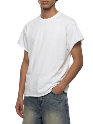 Unisex Boxy Raw Edge T-Shirt – Oversized Heavyweight Vintage Streetwear Tee