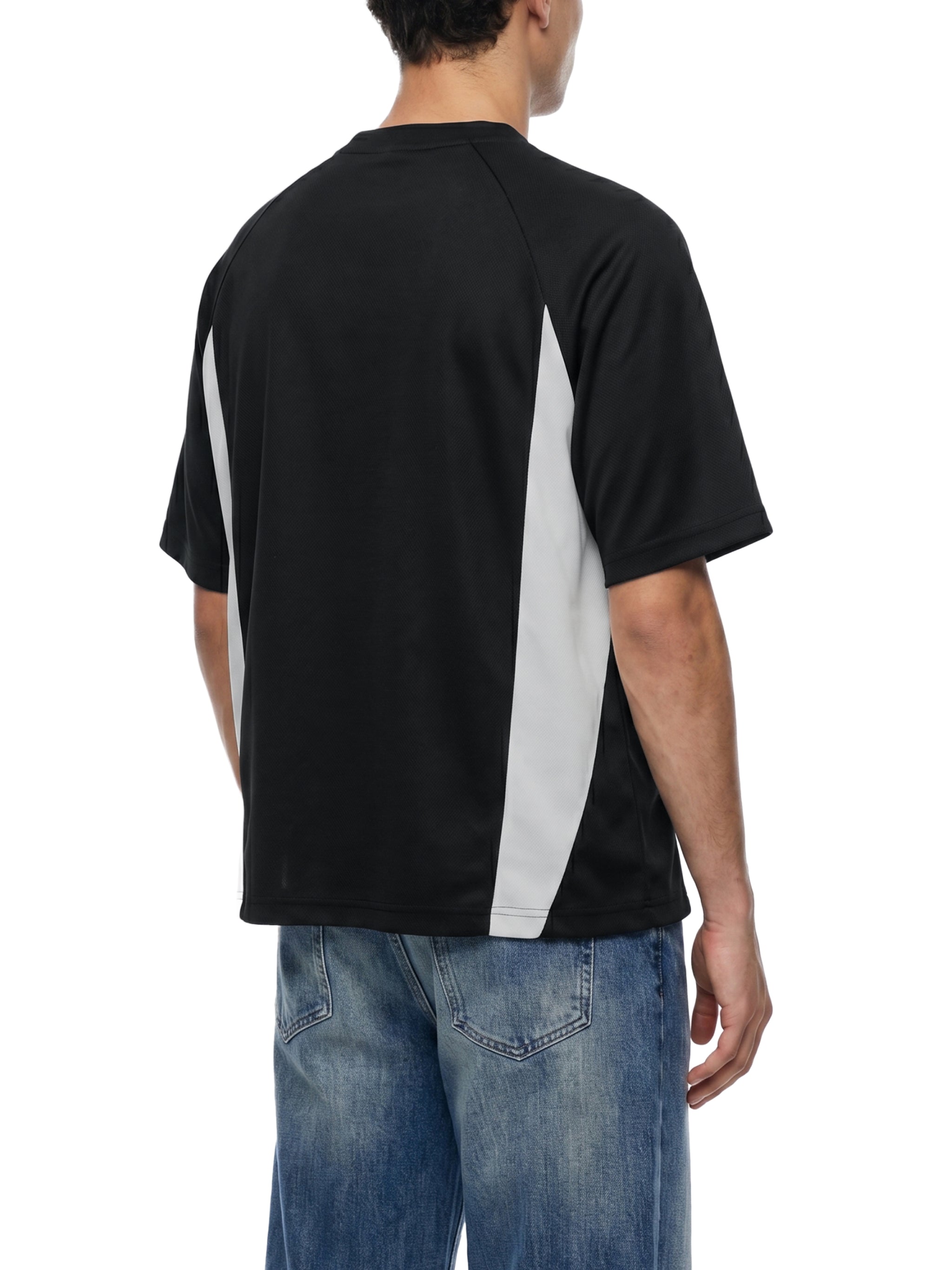 Unisex Color Block Performance T-Shirt – Quick-Dry Athletic Streetwear Tee