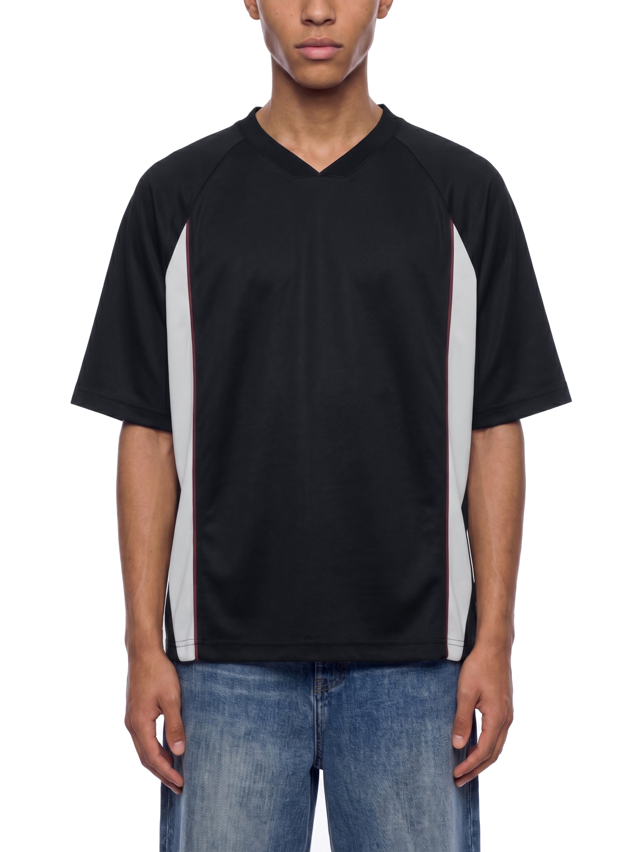 Unisex Color Block Performance T-Shirt – Quick-Dry Athletic Streetwear Tee