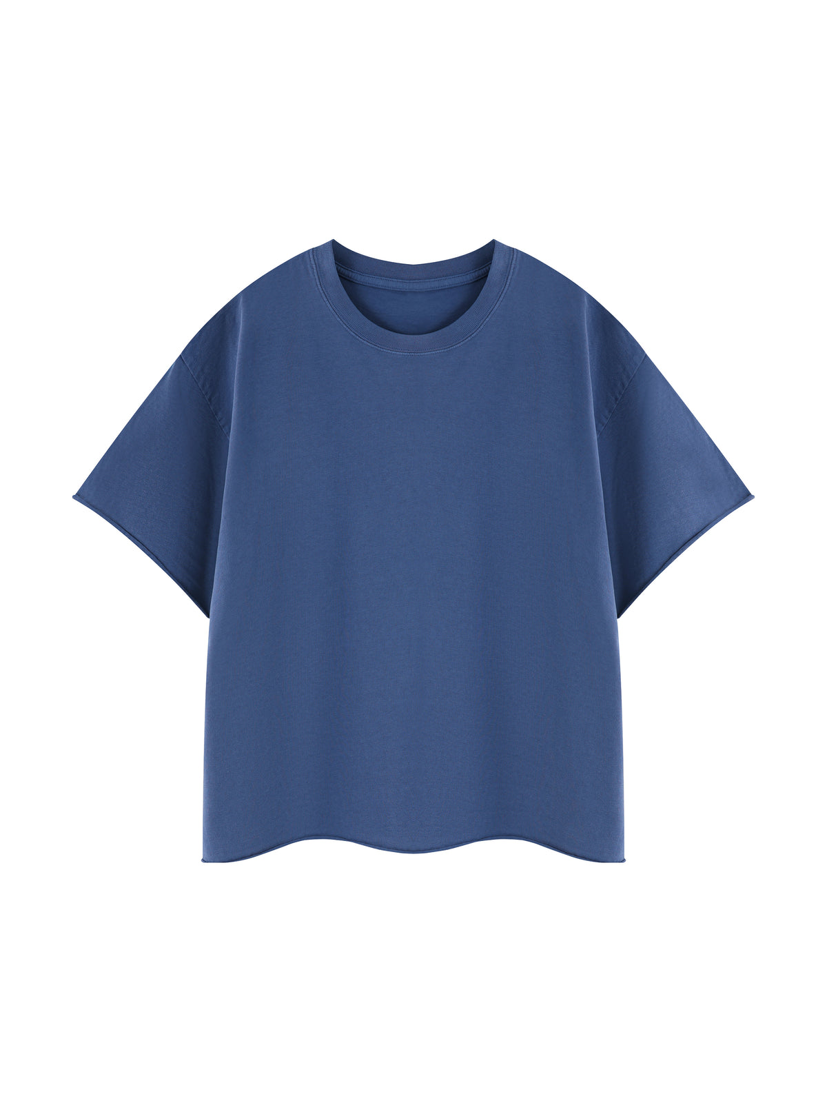 Unisex Boxy Raw Edge T-Shirt – Oversized Premium Cotton Streetwear Tee