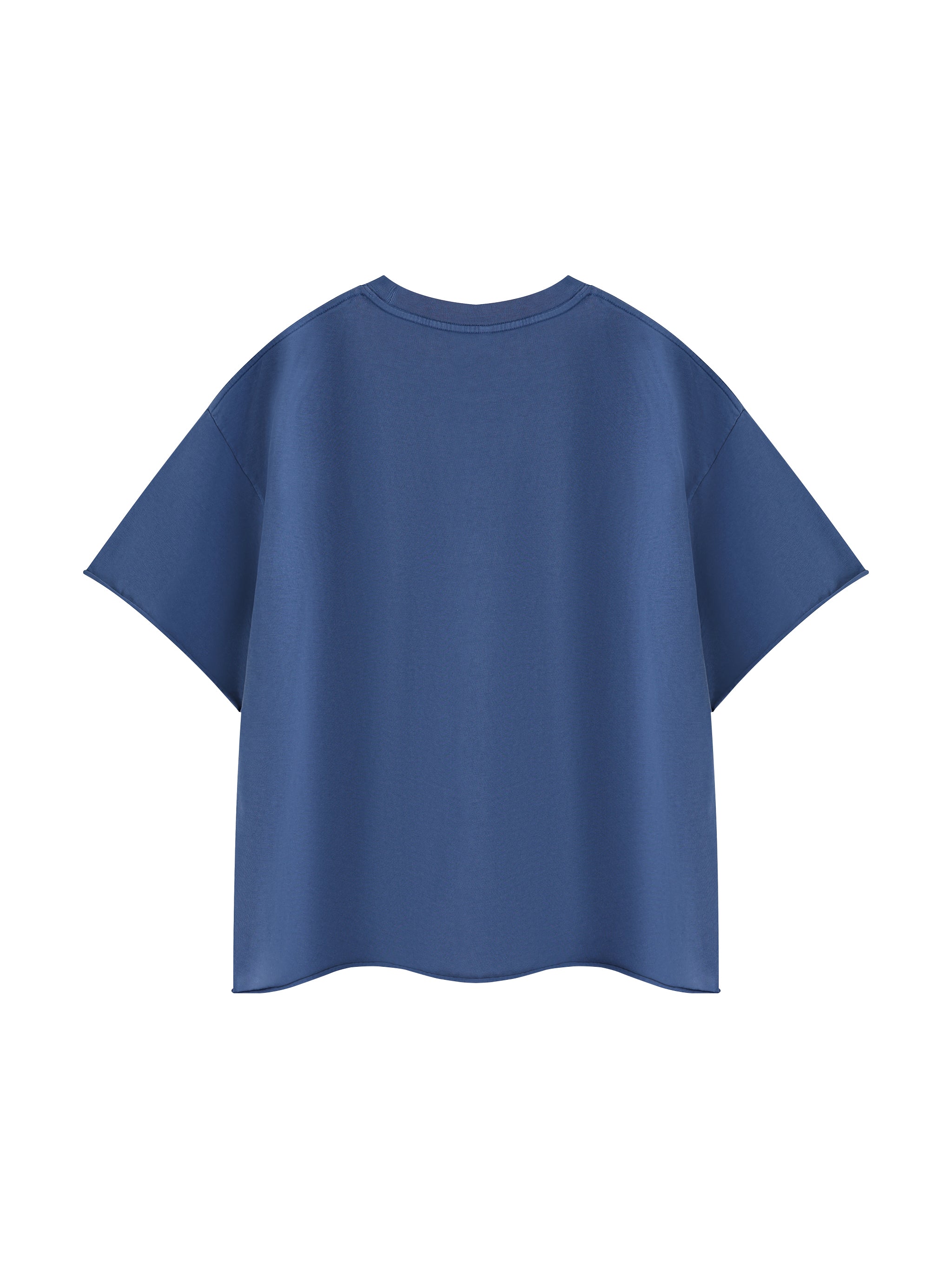 Unisex Boxy Raw Edge T-Shirt