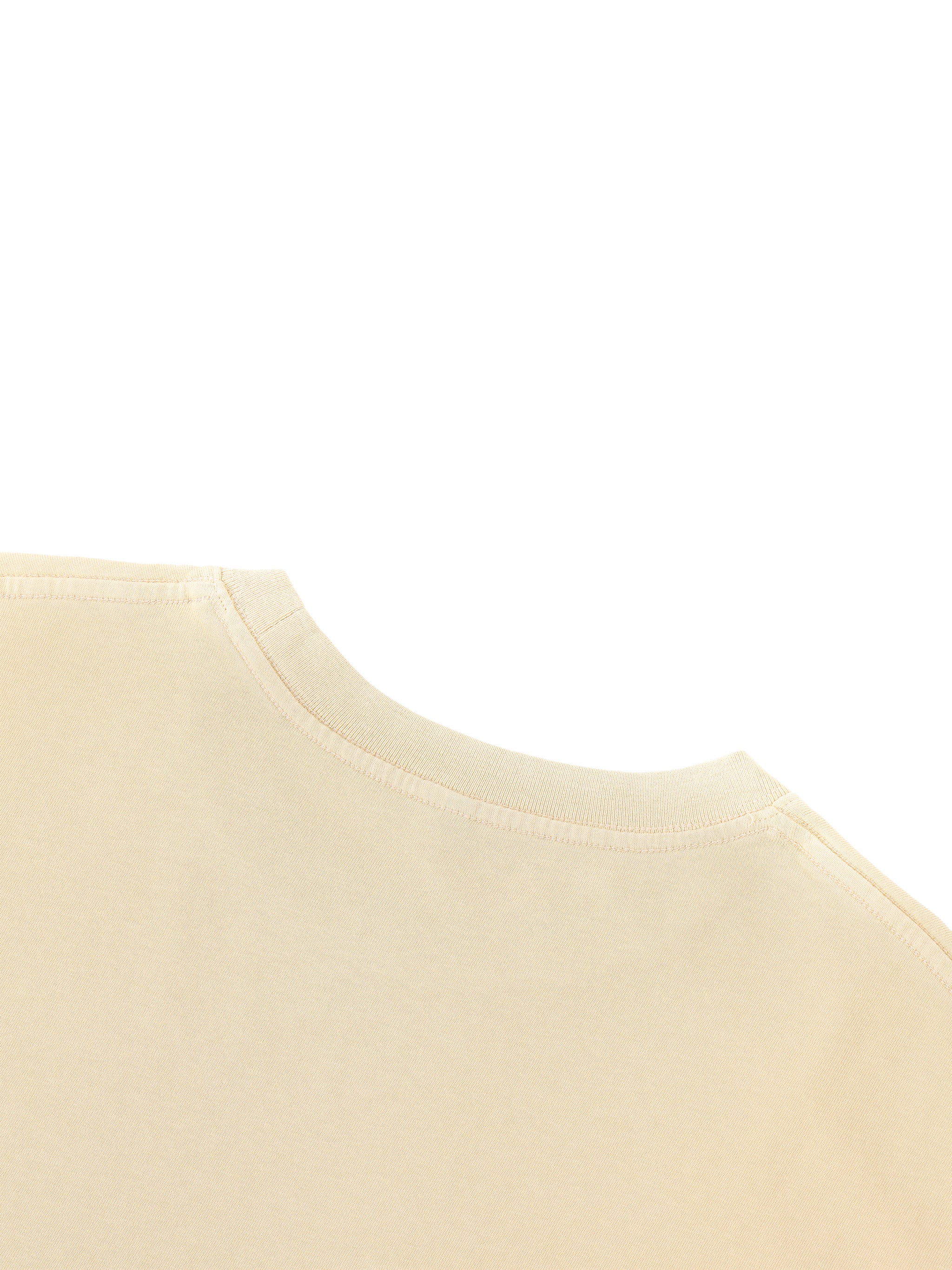 Unisex Boxy Raw Edge T-Shirt