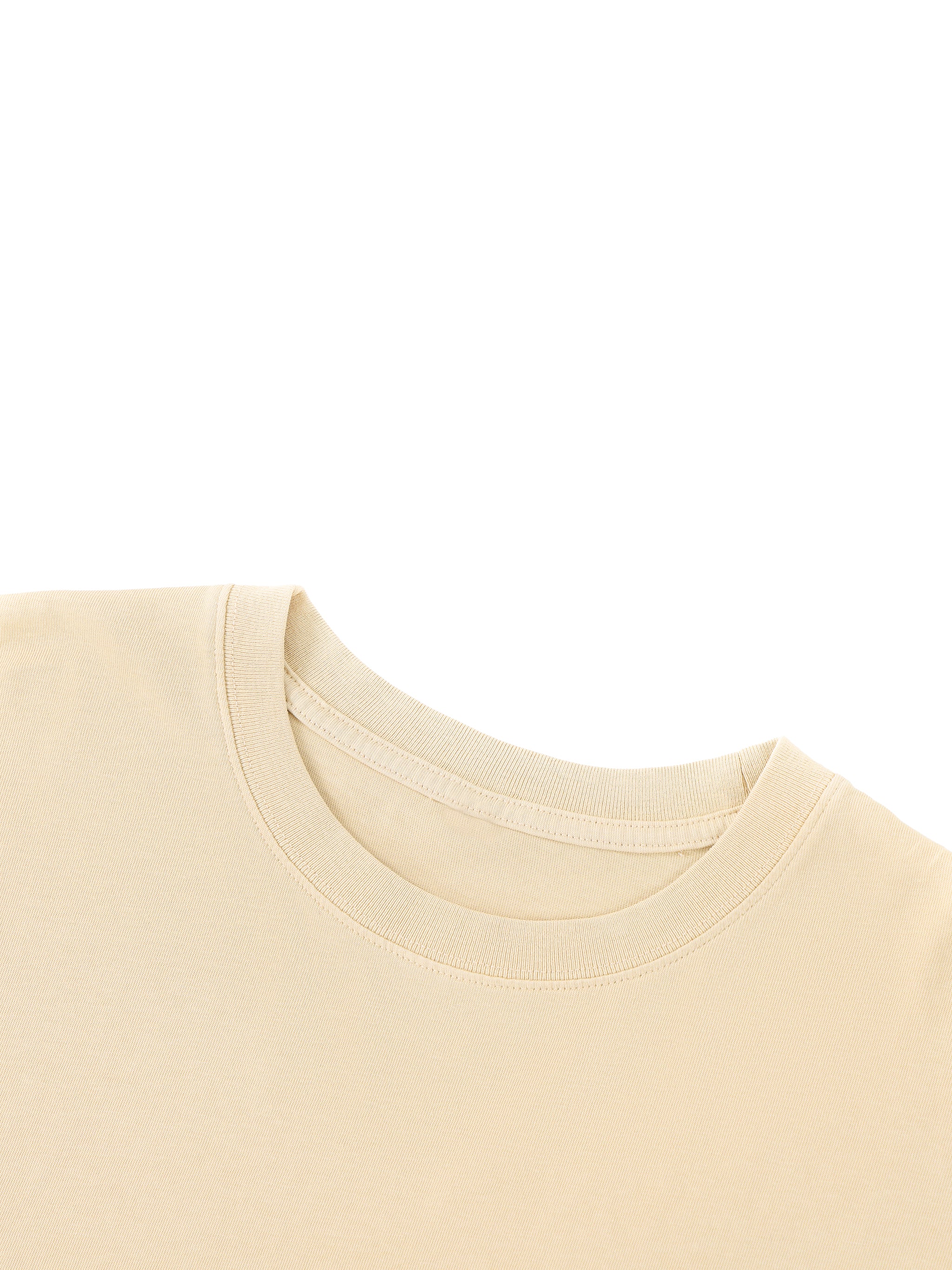Unisex Boxy Raw Edge T-Shirt
