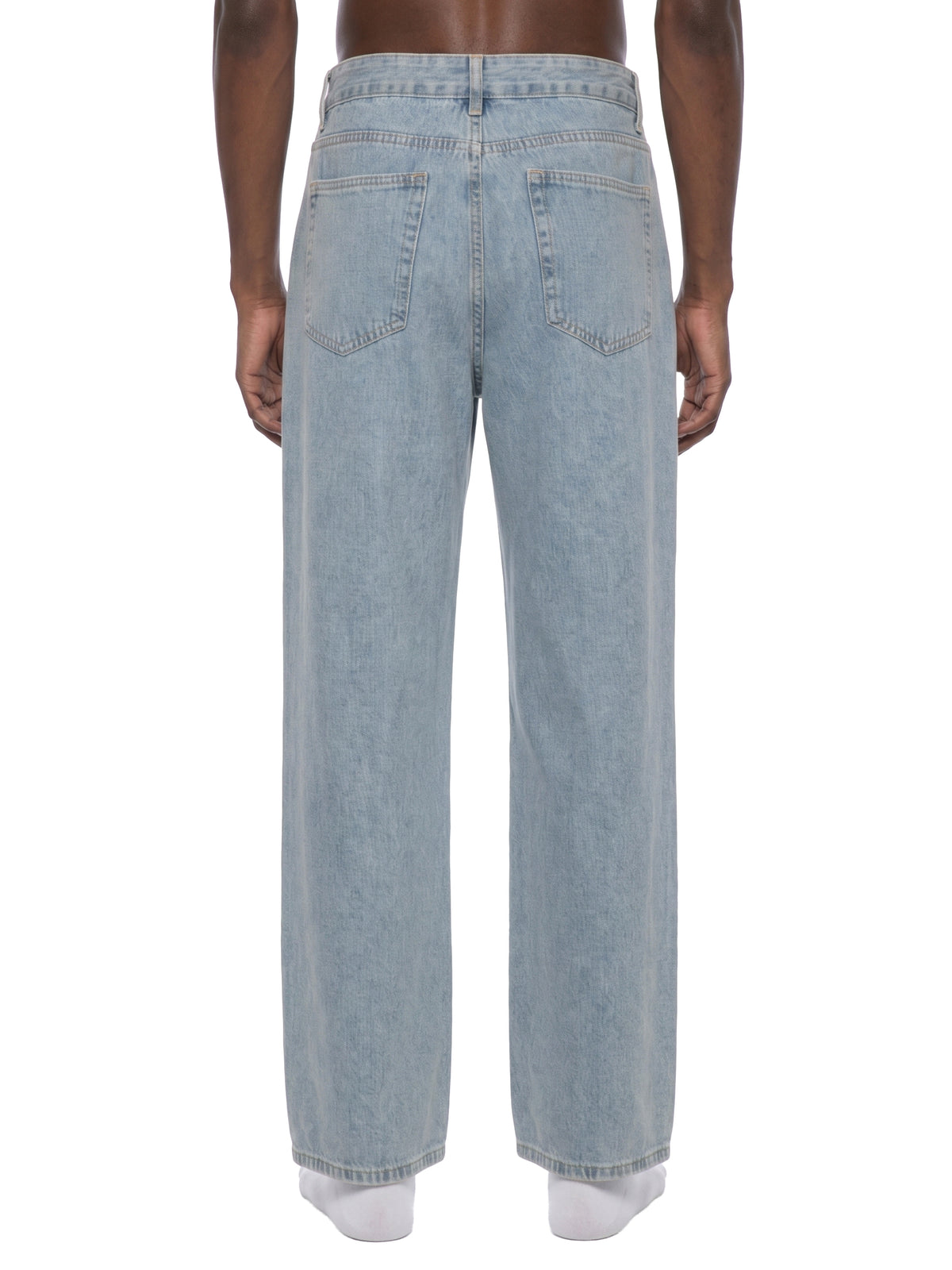 Unisex Vintage Wash Straight Leg Jeans – Relaxed Fit Baggy Denim Streetwear Pants
