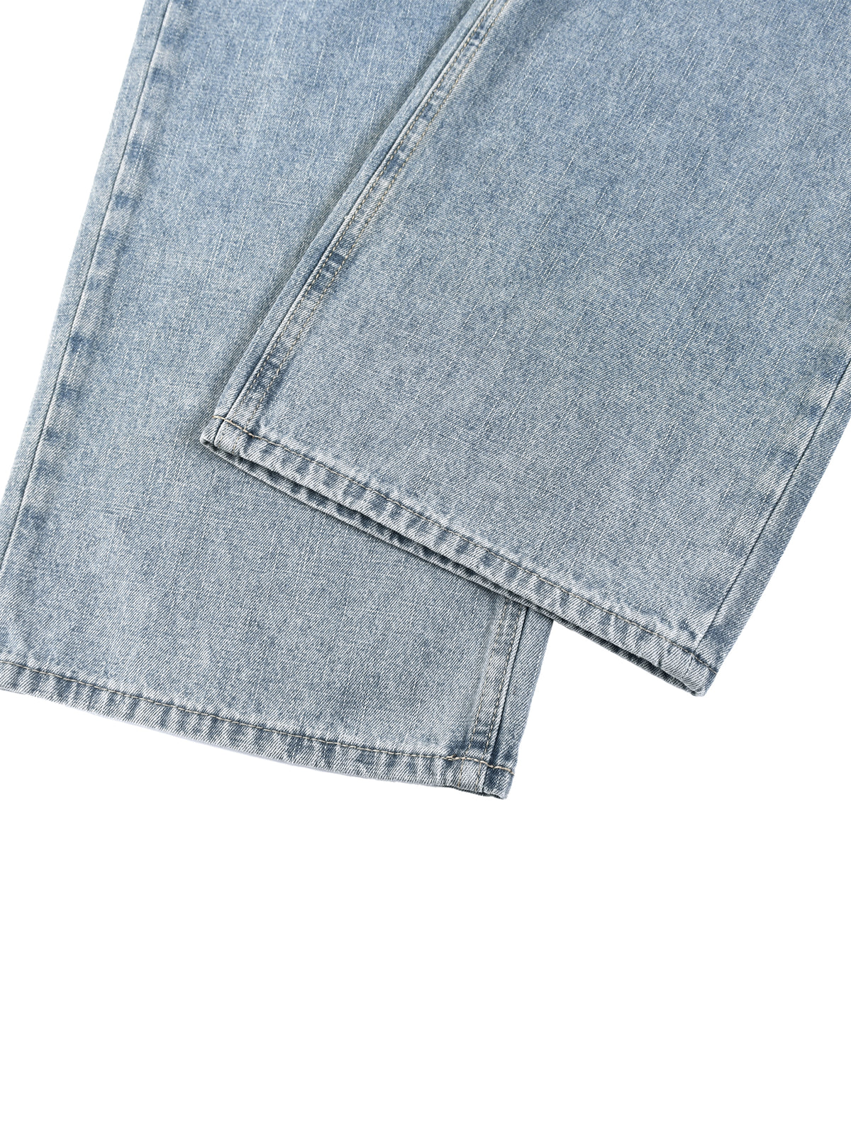 Unisex Vintage Wash Straight Leg Jeans – Relaxed Fit Baggy Denim Streetwear Pants