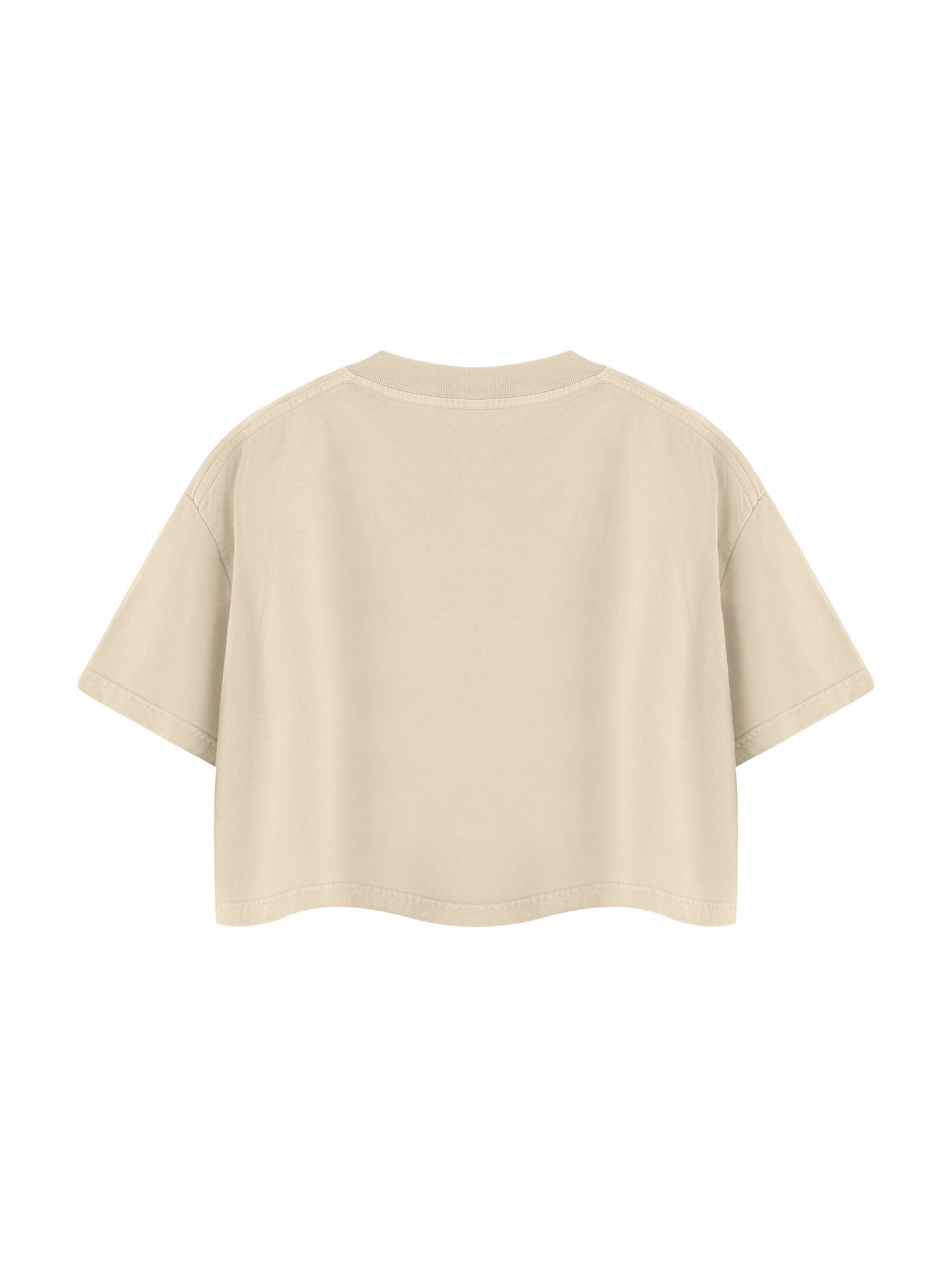 Women's Mineral Wash Cotton Crop T-Shirt