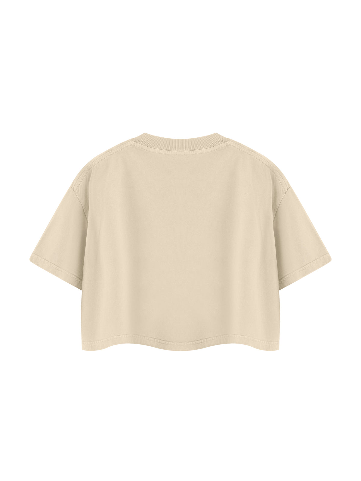 Women's Mineral Wash Cotton Crop T-Shirt – Vintage Oversized Cropped Streetwear Tee