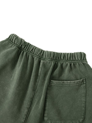 Unisex Vintage Wash Cotton Shorts – Relaxed Fit Streetwear Shorts