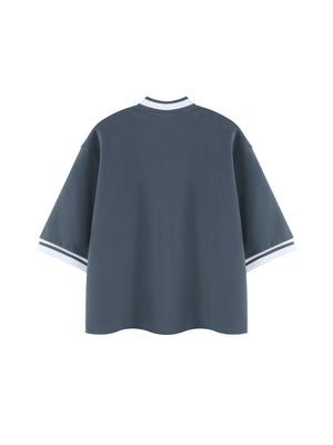 Unisex Heavyweight Boxy Baseball Jersey – Oversized Vintage Streetwear Button-Up Shirt