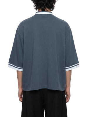 Unisex Heavyweight Boxy Baseball Jersey – Oversized Vintage Streetwear Button-Up Shirt