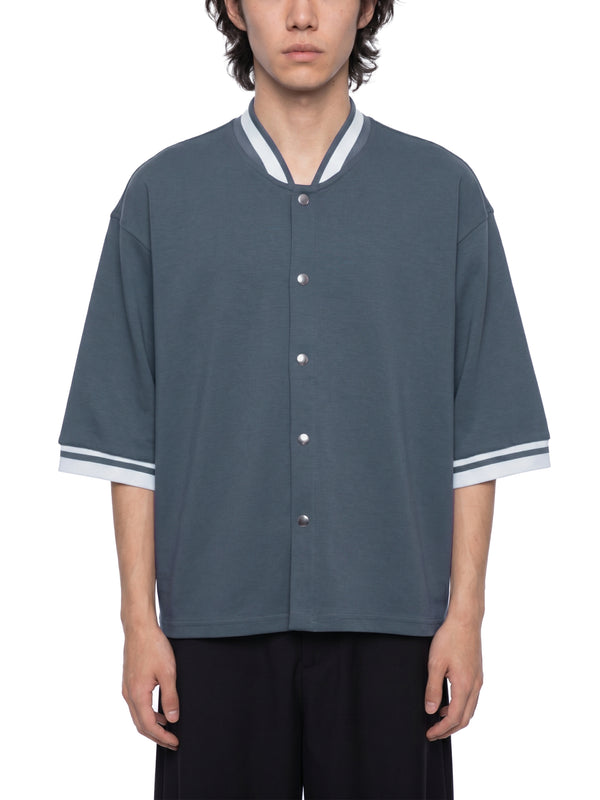 Unisex Heavyweight Boxy Baseball Jersey – Oversized Vintage Streetwear Button-Up Shirt
