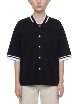 Unisex Heavyweight Boxy Baseball Jersey – Oversized Vintage Streetwear Button-Up Shirt