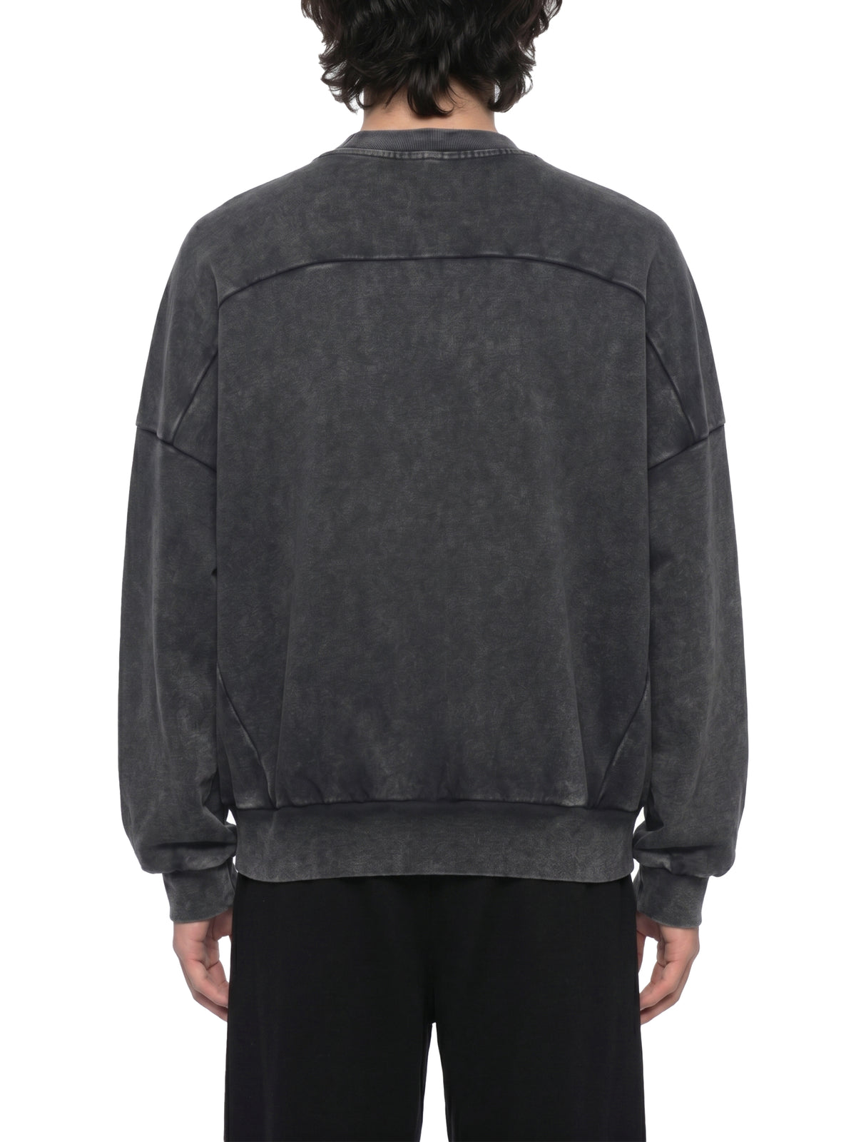 Unisex Mineral Wash Boxy Sweatshirt – Oversized Heavyweight Vintage Streetwear Crewneck