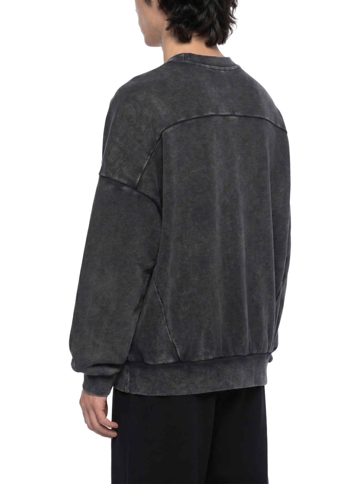 Unisex Oversized Mineral Wash Sweatshirt – Vintage Heavyweight Cotton Boxy Crewneck