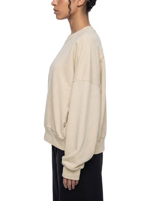 Unisex Oversized Mineral Wash Sweatshirt – Vintage Heavyweight Cotton Boxy Crewneck