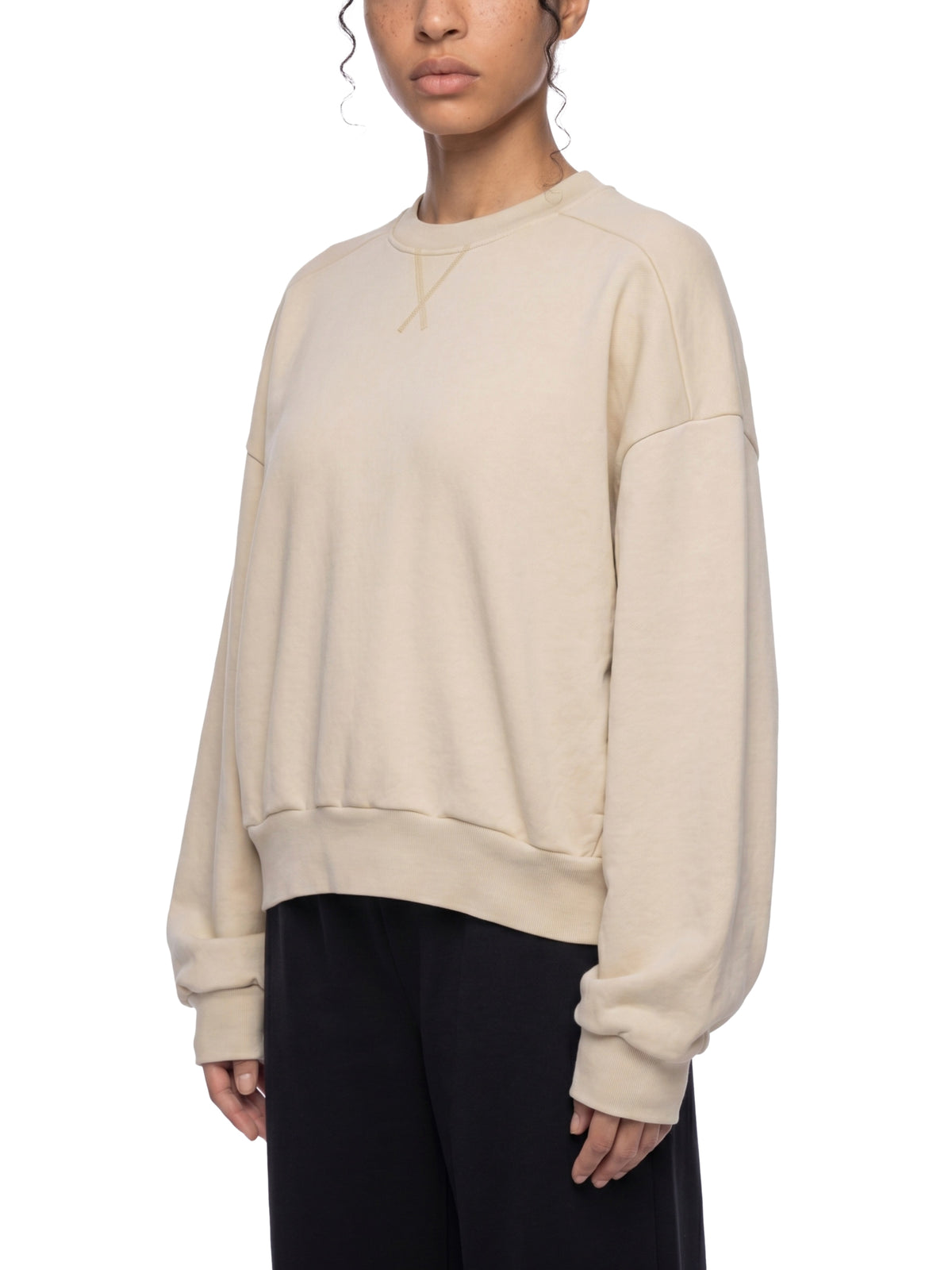 Unisex Oversized Mineral Wash Sweatshirt – Vintage Heavyweight Cotton Boxy Crewneck